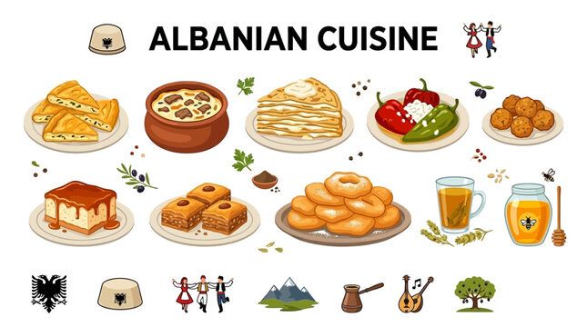 Albanian Cuisine: A Delicious Journey Through Traditional Balkan Foods and Desserts.