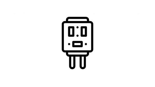 adapter minimalist stroke animation