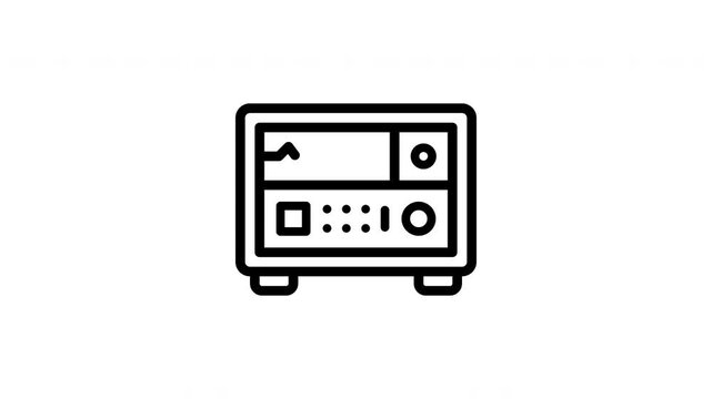 oscilloscope minimalist stroke animation
