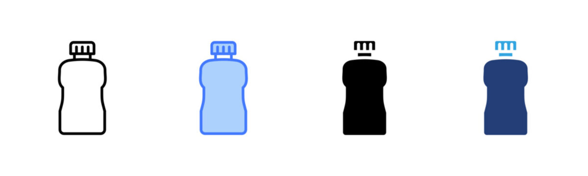 Mouthwash icon set multiple style collection