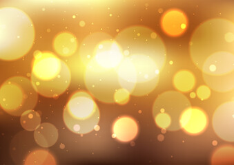 Abstract background with a golden bokeh lights design  © Kirsty Pargeter