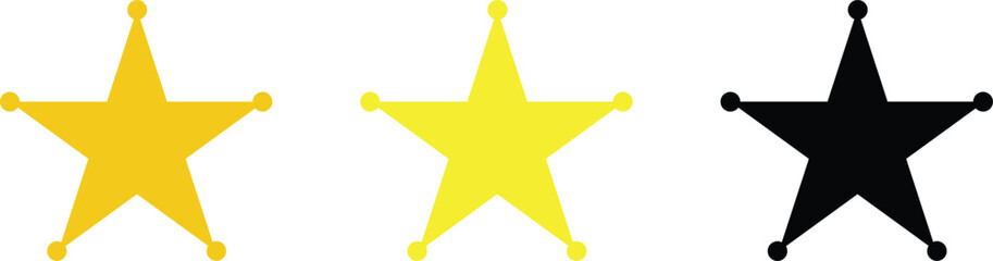 Obraz premium Star shapes in different colors and sizes