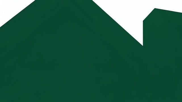 House Icon Scene Demonstrating Simple Green Home Symbol in White Background