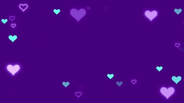 Indigo 4B0082 Hex Code - Hearts fly and twinkle. Templates for creating ads. Sale for Valentine's Day holiday. abstract seamless loop background motion design soft particles glow animation template ad