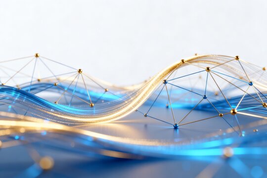 Abstract wave of connected nodes