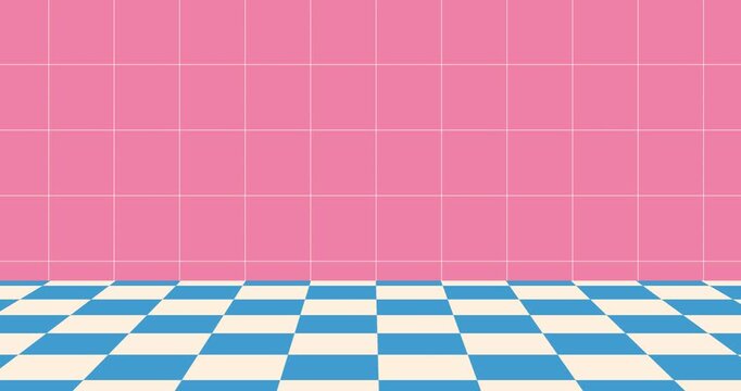 Animation checkerboard infinite repeat endless unique