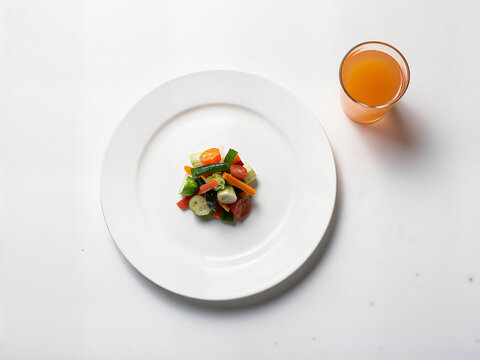 small portion Veggie plate, body transformation 