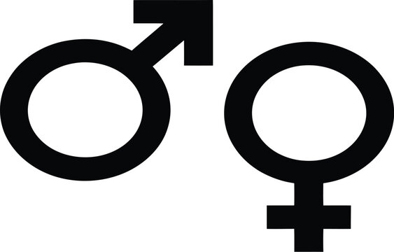 Gender symbol vector collection includes male female and diverse gender identity icons for social awareness healthcare and educational design concepts.