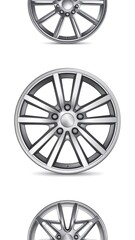 Obraz premium Alloy wheels isolated.