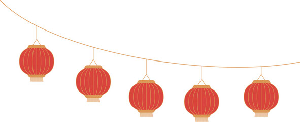 A string of red lanterns © JoyImage