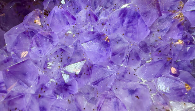 abstract purple background with amethyst close up