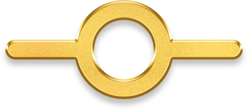 Shiny 3d gold git commit symbol with metallic texture for professional coding action and data versioning