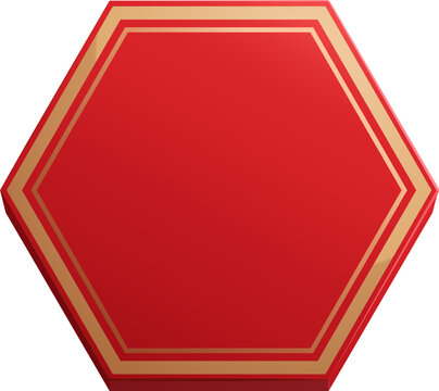 Red hexagon