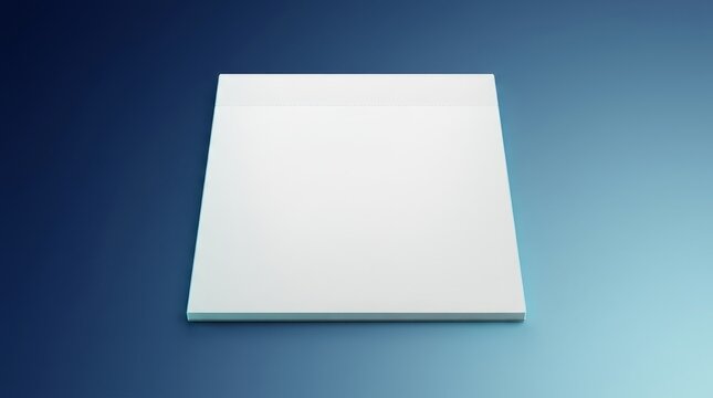 Dental mixing pad 3D render, disposable dental mixing surface visualization, clinical cement mixing sheet, restorative material pad, dental consumable tray sheet