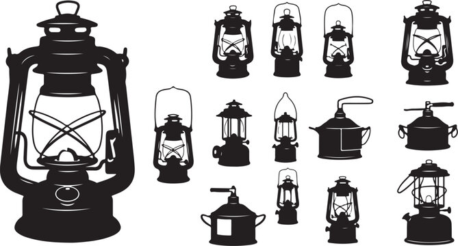 Lantern collection: old style oil lamps and lighting