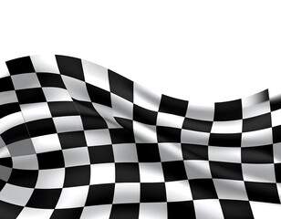 Obraz premium Checkered Flag Waving.