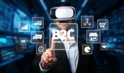 Explore the dynamic shift in business-to-consumer interactions with virtual reality technology,...
