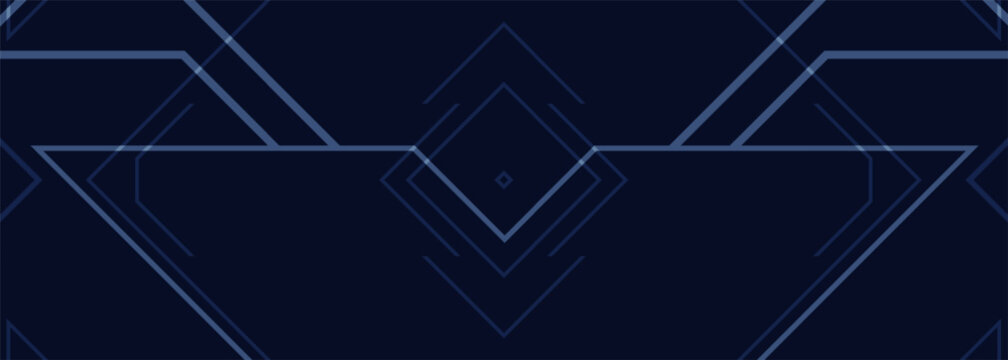 Dark blue abstract background with thin geometric diagonal lines forming a modern tech pattern. Ideal for corporate branding, presentations, fintech and business design.