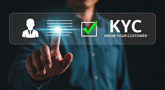 KYC verification process for identity authentication and customer onboarding