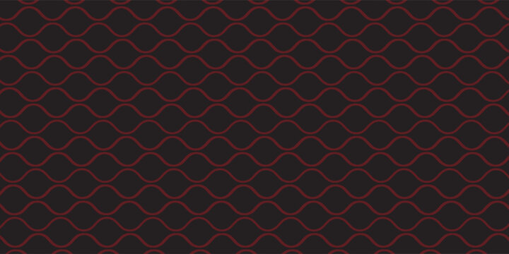 Dark red tech hexagonal vector background. Abstract bright red energy flashes under the hexagons in dark red technology.