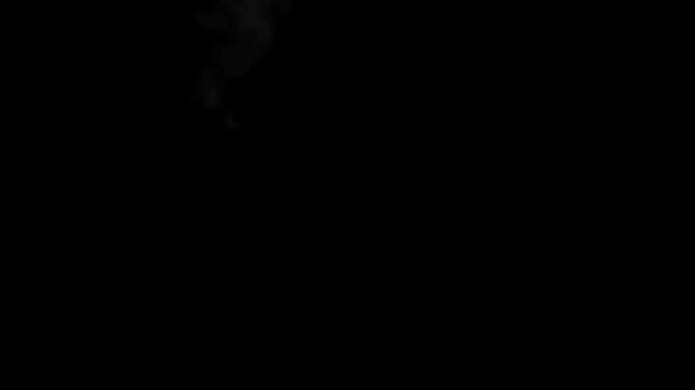 Wide Cinematic Fire Explosion Wall with Flames on Black Background Animation