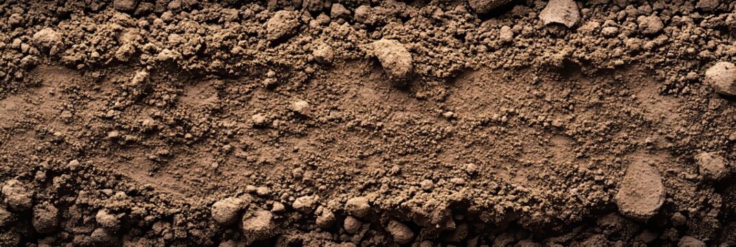 Topsoil Earth Background with Fine Grain Pattern and Brown Seamless Texture for Nature