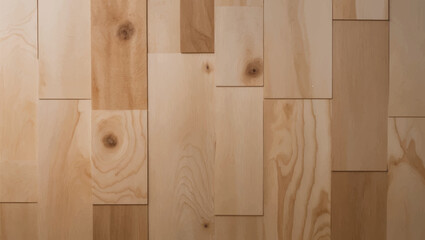 Fototapeta premium Natural plywood wood grain texture background Panel wall surface. Wooden background. Seamless wood texture.