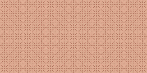Naklejka premium Subtle elegant vector seamless background. Abstract geometric floral pattern with small diamonds, flower silhouettes, leaves, lattice. Simple minimal ornament in oriental style. Repeated geo design