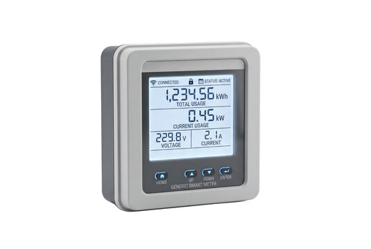 Square-bodied generic smart meter with LCD