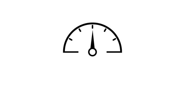 Simple speedometer icon.