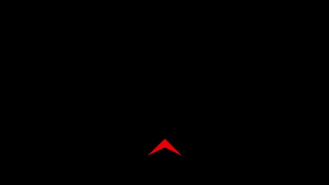 Red Modern Chevron Arrow Set Representing Speed and Motion Progress on Black Background