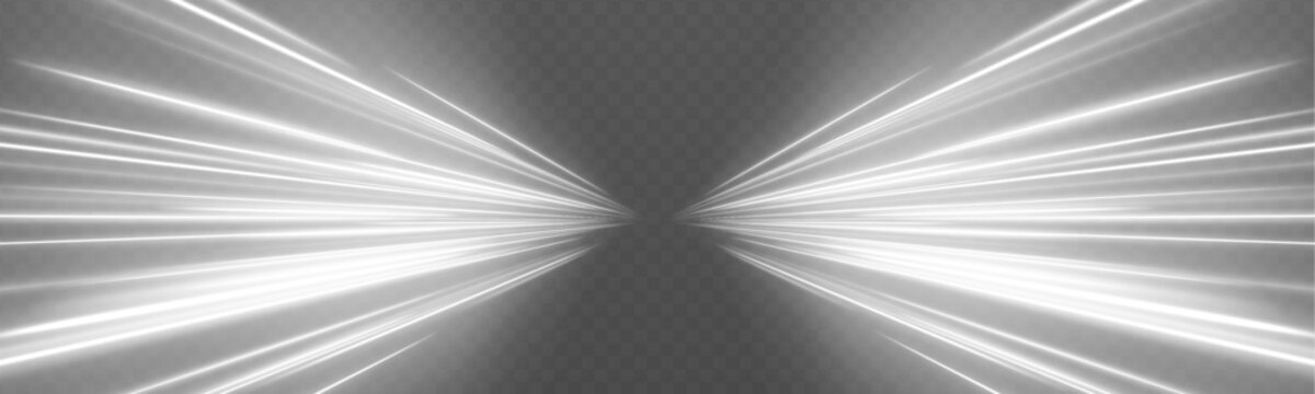 White swirling vortex forms dynamic tunnel of energy flow. Curved motion lines simulate snowstorm wind effect. Transparent background highlights depth structure.