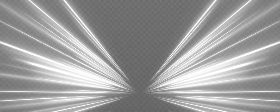 White energy vortex spiral forms abstract tunnel flow. Snow-like particles swirl inward creating deep motion effect. Transparent background enhances perspective.