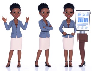Obraz premium Businesswoman Presentation.