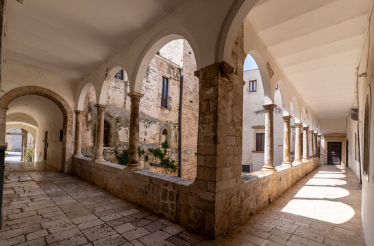 The Conversano Castle interior view in Italy