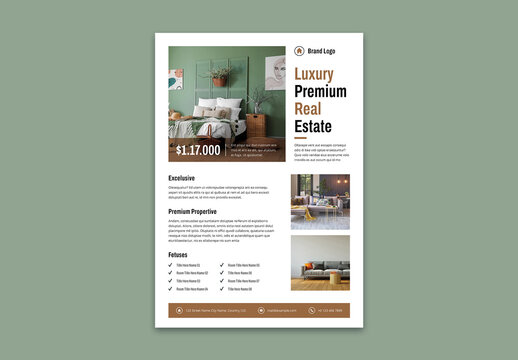 Real Estate Flyer Design Layout