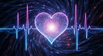Abstract heartbeat visualization