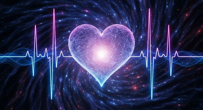 Abstract heartbeat visualization