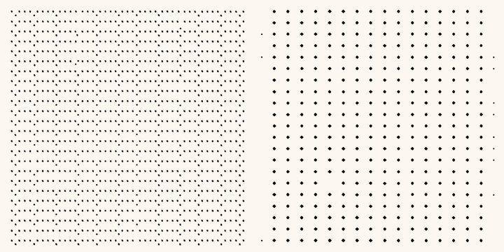 Dot grid pattern with irregular and regular arrangements minimalist style