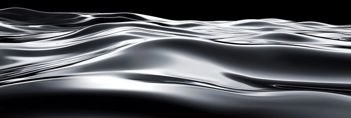 Fototapeta na wymiar Abstract Water Waves Reflecting Light in a Modern Background with Smooth Surfaces and Textures