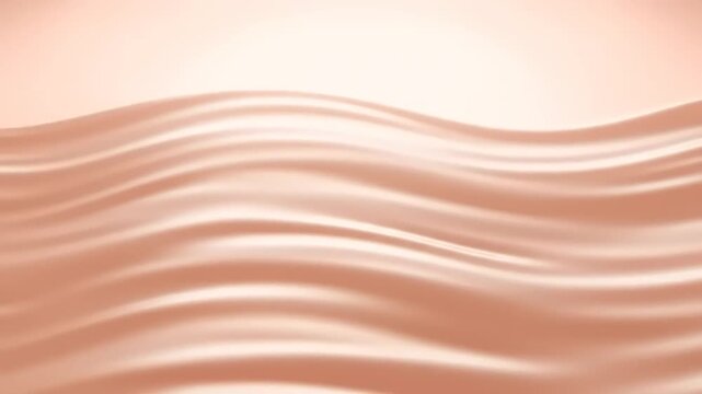 Elegant Rose Gold Silk Waves Background for Fashion and Beauty.