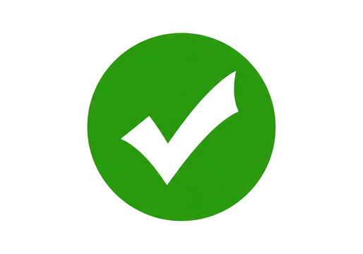 Green checkmark icon in a white circle