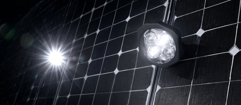Damaged Solar Panel Closeup.