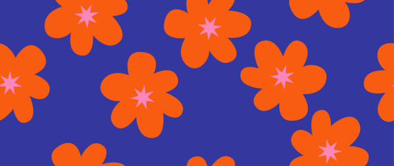 Obraz premium Vector seamless background. Bright abstract floral pattern. Modern print in black on a light background. Perfect for textile design, screensavers, covers, cards, invitations and posters.