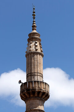 The minaret of Mevlevi Mosque (T&uuml;rbe Camii) in Afyonkarahisar is a historic Ottoman complex linked to the Mevlevi Sufi order, featuring a slender stone minaret