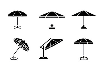 Obraz premium Outdoor Patio Umbrellas Collection - Various Styles