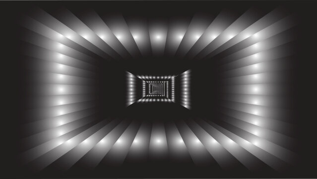 3d render of a glowing neon sign on a blackboard