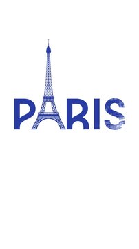 Vertical short video about France. Graphic animation with hand drawn flag of France and creative text Paris I love you in French. Social media post design