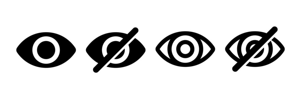seeing and blind eye icons
