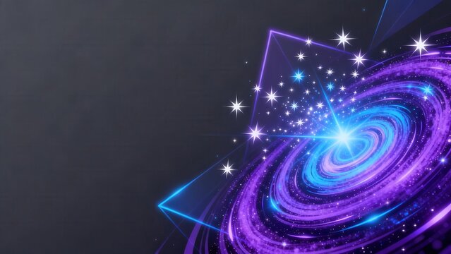 Abstract space galaxy with stars